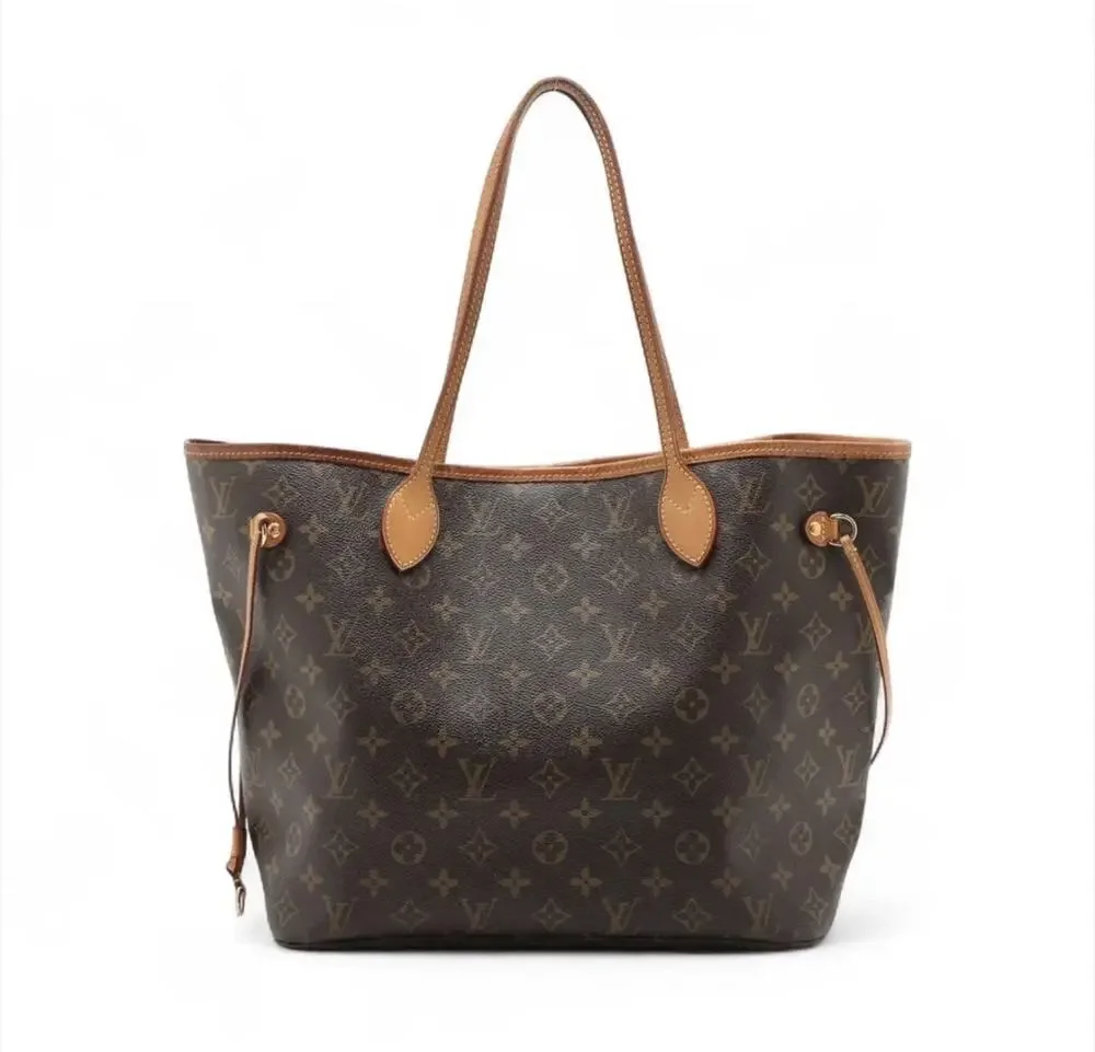 Louis Vuitton Neverfull Monogram Tote MM Brown Canvas